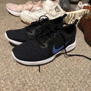Nike Flex Experience Run 10 Black Midnight Navy Hyper Royal Running Shoes